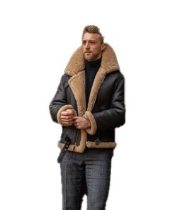 Men's B3 RAF Aviator Sheepskin Shearling Leather Jacket