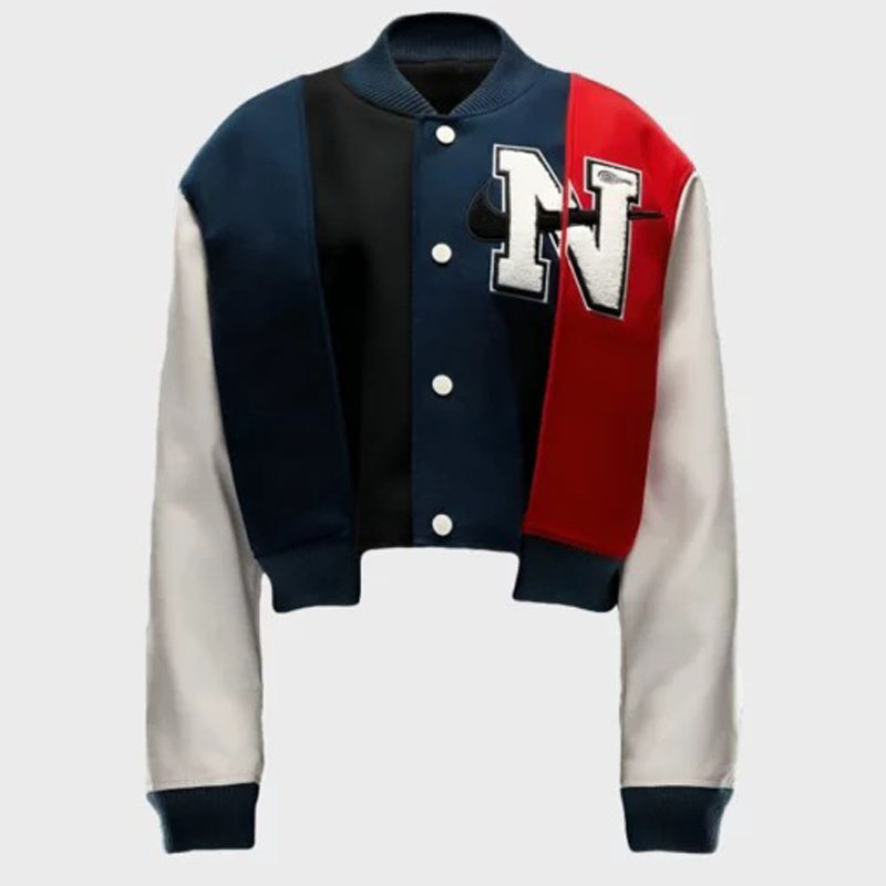 Women Varsity Jacket Genuine Leather main image 1