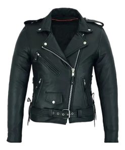 Women’s Classic Motorcycle Leather Jacket