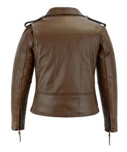 Women’s Classic Motorcycle Leather Jacket
