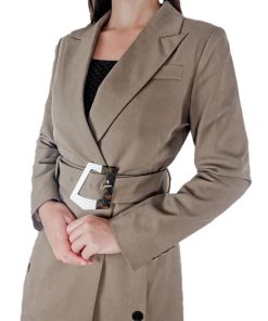 Women-Trench-Coat-Midi-Fitted-Coat-With-Belt