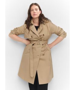 Women's Classic trench coat with belt