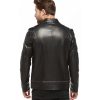 Men’s Real Black Leather Drago Suede Jacket