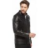 Men’s Real Black Leather Drago Suede Jacket