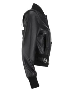 Women’s 804 Black Bomber Leather Jacket
