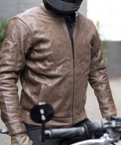 Men's Brown Biker Leather Jackets