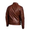 Men Cafe Racer Leather Jacket