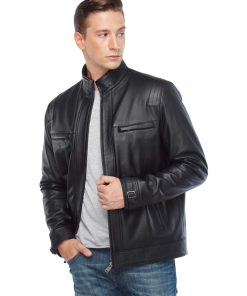 Jesse Wood Men’s Real Leather Jacket