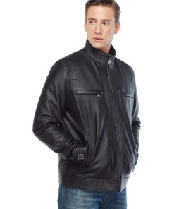 Jesse Wood Men’s Real Leather Jacket