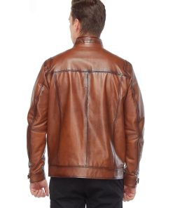 Jesse Wood Men’s Real Leather Jacket