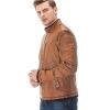 Men’s Real Brown Leather Washed Jacket