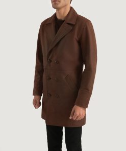 Half Life Brown Leather Coat