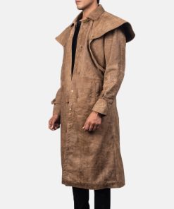Maverick Brown Leather Duster