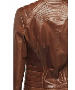 Women’s Real Brown Leather Classic jacket