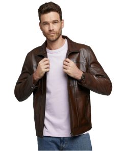 Men’s Real Brown Leather Jacket