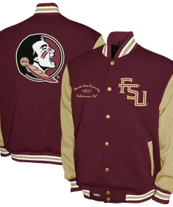 Florida State Seminoles Franchise Club Fleece Varsity  Jacket -