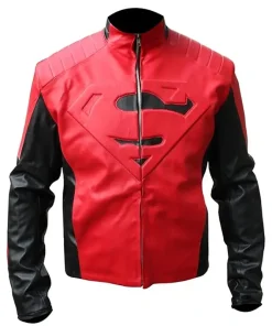 Superman Smallville Red And Black Leather Jacket