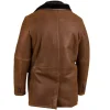 Fur Double Brown Shearling Leather Coat