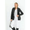 Women's Black Esta Leather Jacket