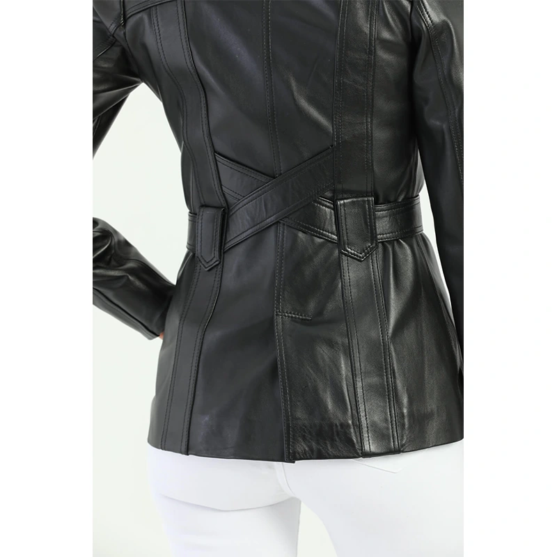 Black Esta Women's Leather Jacket
