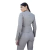 Women's Biker Grey Leather Jacket