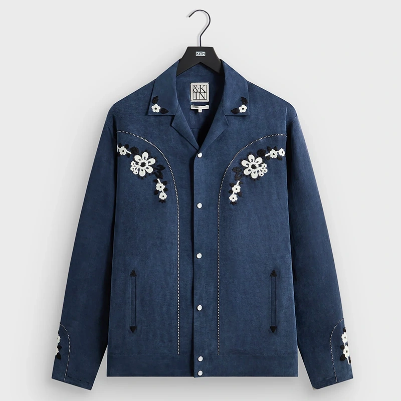 Character wearing Kin Nocturnal Linen Shirt