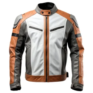 Men’s Sheepskin Cafe Racer Motorcycle Leather Jacket