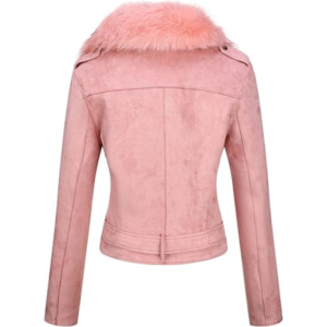Alternative view of Women Moto Biker Faux Leather Jacket